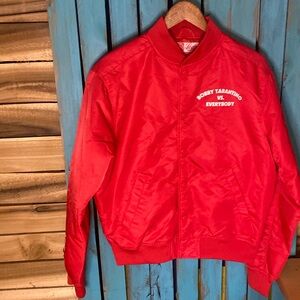 2018 Logic Bobby Tarantino Vs. Everybody tour satin bomber jacket red size M
